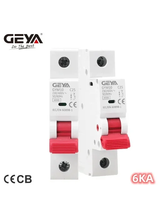 Автоматический выключатель GEYA GYM10 10A